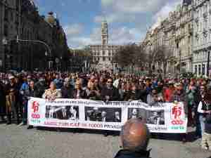 Manifestação no Porto em defesa do SNS